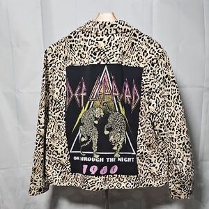 OOAK DEF LEPPARD CHICOS JACKET MED-XL